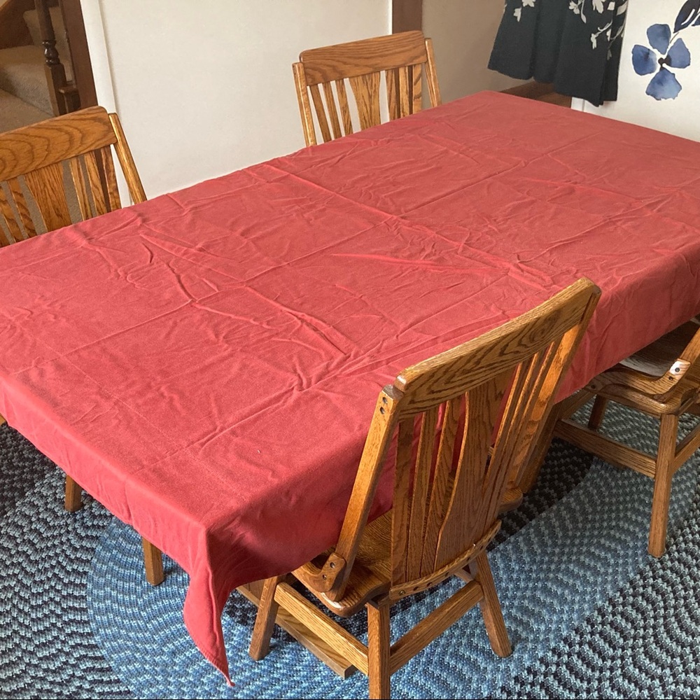 80” x 60” fabric table cloth